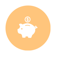 outline of piggy bank icon