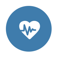 outline of heartbeat icon