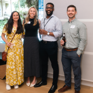 Photo of Kelli Morse, Emily Van Der Mooren, Sam Bias and Tyler Harnden at an International African American Museum event.