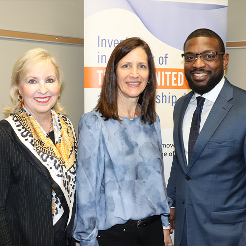 Chloe Knight Tonney, Merrill Fei and Deon Jackson and Women United Lunch and Learn