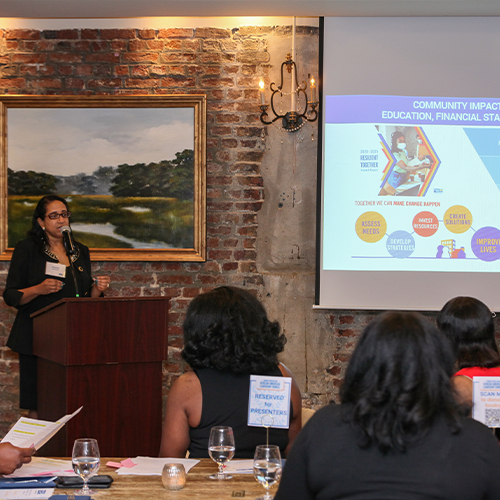 Amanda Lawrence speaks at African American Leadership Council event
