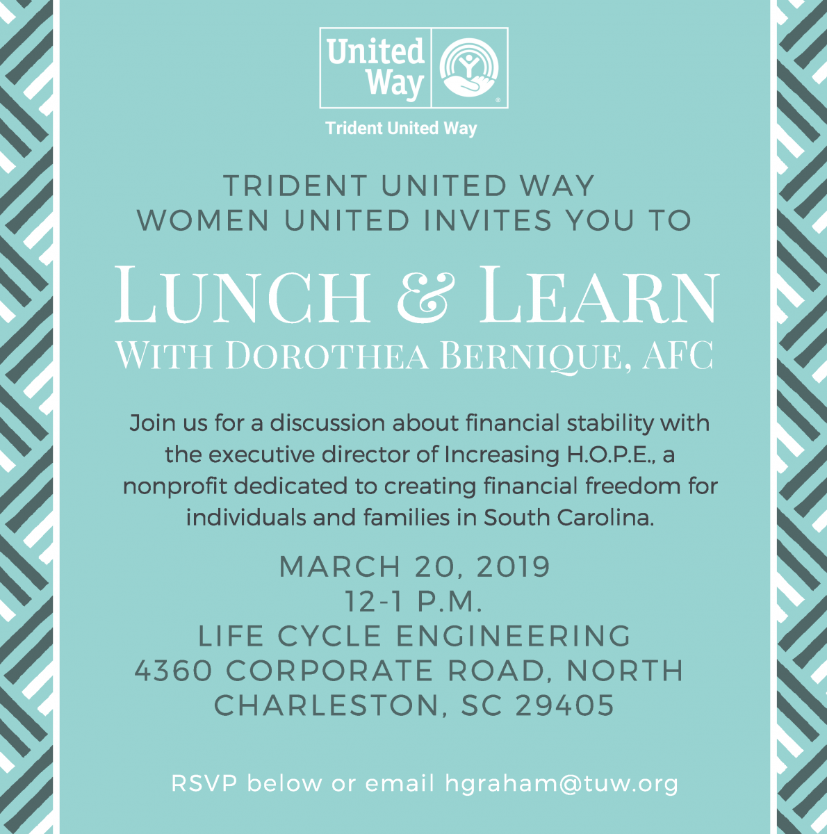 Invitation to Lunch by Trident United Way Women United