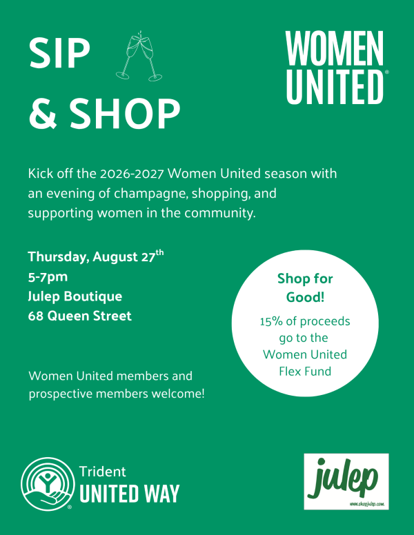 invitation for Women United sip & shop