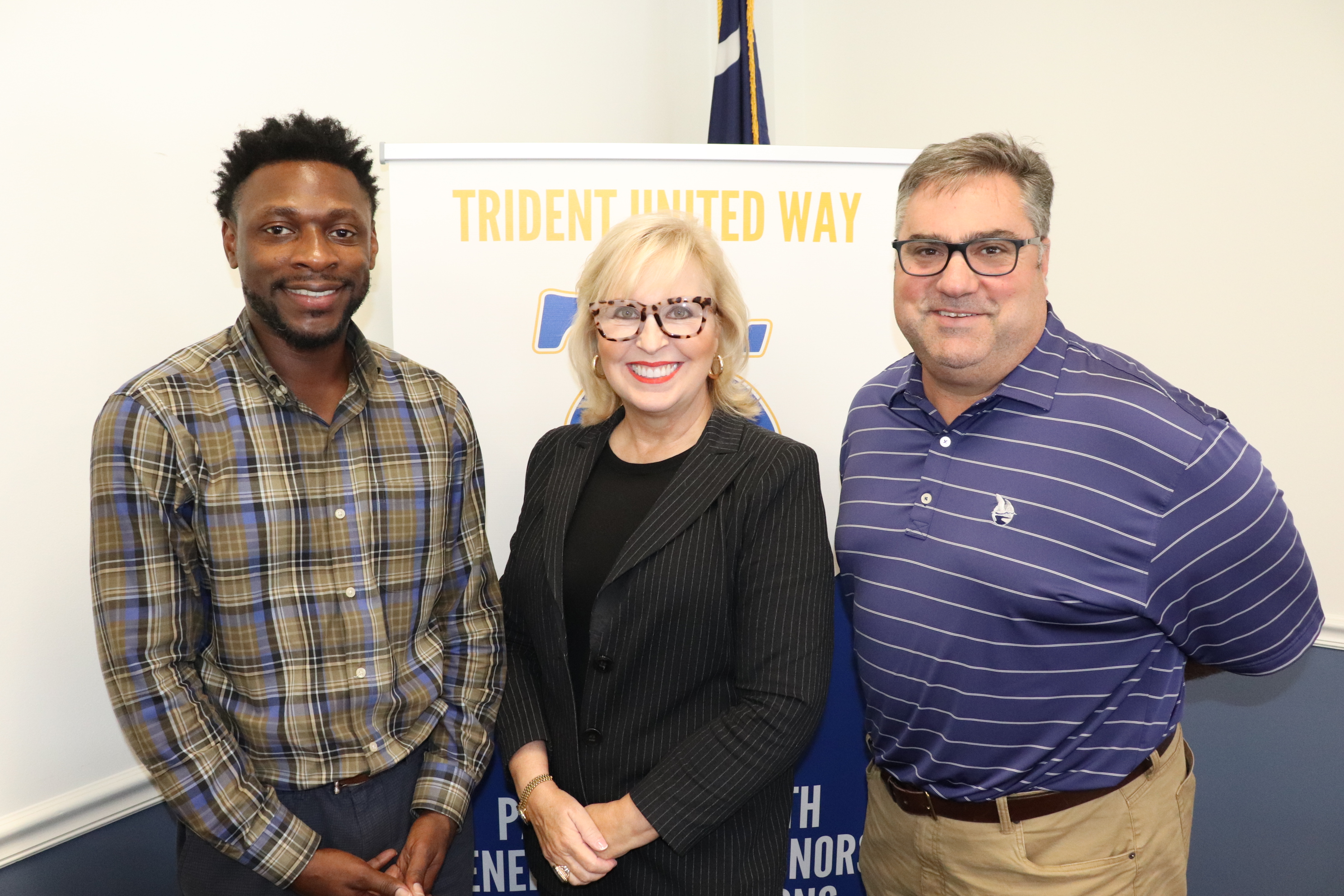 State Rep. Marvin Pendarvis and Goose Creek Mayor Greg Habib pictured with Chloe Knight Tonney 