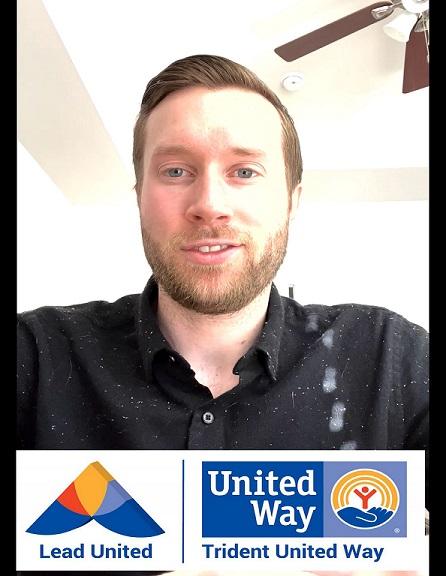 Photo of Nick Pacitti with the Lead United and Trident United Way logo at the bottom