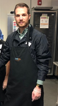 Photo of Will Hopkins volunteering for One80Place