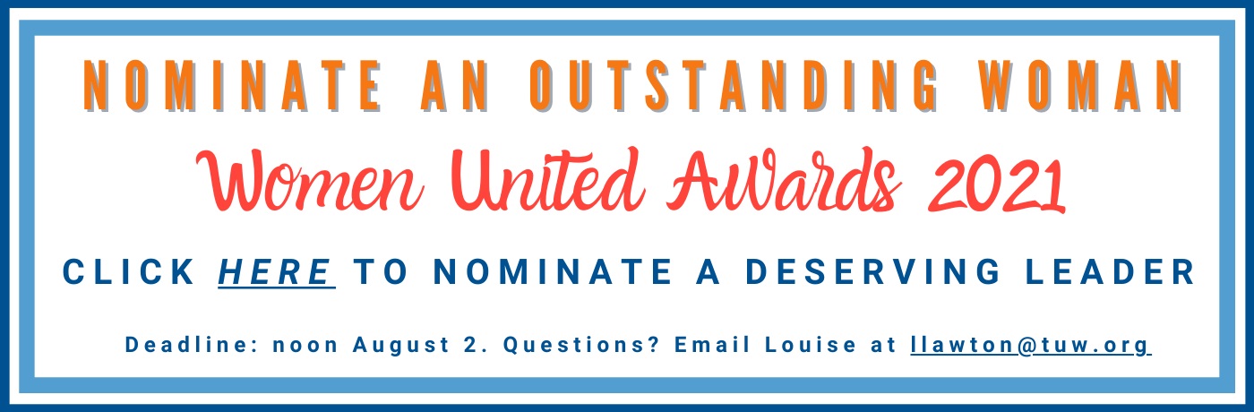 Women United Award graphic