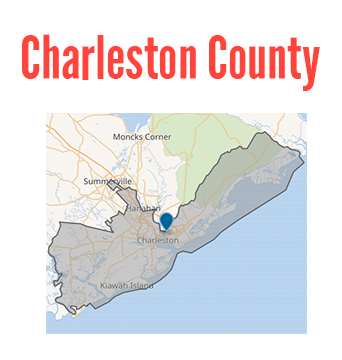 Map of Charleston County to click to be connected to resources