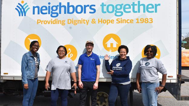 2022 Trident United Way AmeriCorps members at Neighbors Together